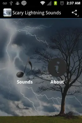 Scary Lightning Sounds android App screenshot 1